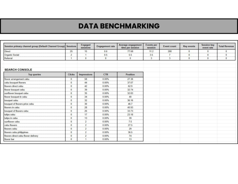 SEO Data Benchmarking