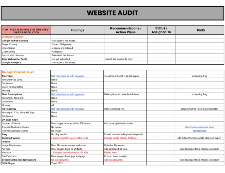 SEO Website Audit